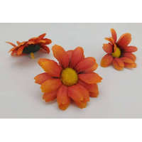  Margaréta selyemvirág fej 6 cm - Őszi Narancs