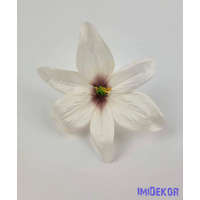  Liliom selyemvirág fej 13 cm - Krém-Mályva