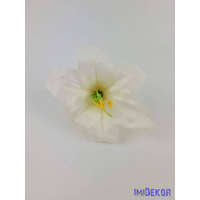 Liliom selyemvirág fej 11 cm - Ekrü