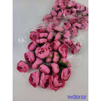  Boglárka fej selyemvirág fej 4,5 cm - Élénk Rózsaszín