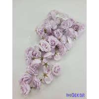 Rózsa selyemvirág fej kb 4-5cm - Halvány Lila