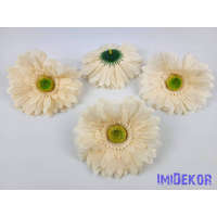 Gerbera selyemvirág fej 12,5 cm - Halvány Barack