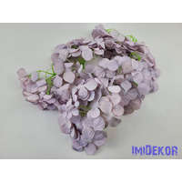 Hortenzia fej antik selyemvirág 16 cm - Pasztel Lila