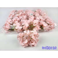  Hortenzia 25v selyemvirág fej 15 cm - Rózsaszín