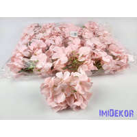 Hortenzia 25v selyemvirág fej 15 cm - Rózsaszín