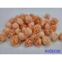  Polifoam rózsa fej midi virágfej habvirág 3 cm habrózsa - Halvány Barack