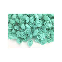  Polifoam rózsa fej midi virágfej habvirág 3 cm türkiz habrózsa
