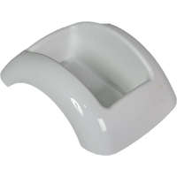 Műanyag domború tál fehér FOCUS M8,5x23x17cm