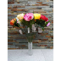 Peónia szálas selyemvirág 52 cm 10 féle színben