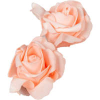 Polifoam rózsa fej virágfej habvirág 8 cm babarózsaszín habrózsa