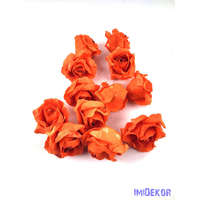  Polifoam rózsa fej virágfej habvirág 6 cm habrózsa - Narancs