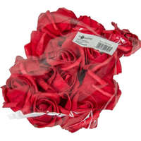  Polifoam rózsa fej virágfej habvirág 6 cm piros habrózsa