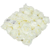  Polifoam rózsa fej virágfej habvirág 4 cm krém habrózsa