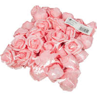  Polifoam rózsa fej virágfej habvirág 4 cm rózsaszín habrózsa