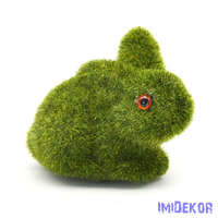 Nyuszi figura zöld 10x7,5cm