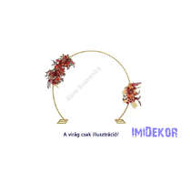 Talpas fém boldogság kapu 2,2 méter - Arany