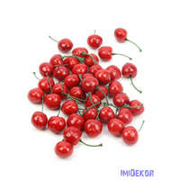 Mű cseresznye kb 2,5cm 40 db/csomag - Piros