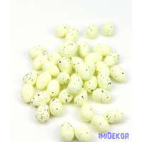  Színes foltos hungarocell tojás 3 cm 40db/csomag - Krém