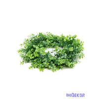 Kócos vegyes műzöld koszorú alap 50 cm - 23 Zöld