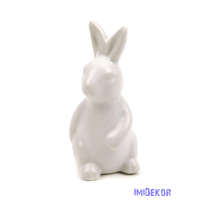 Kerámia matt nyuszi 9,5cm - Fehér