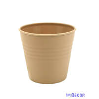 Műanyag kaspó 10cm - Világos Barna