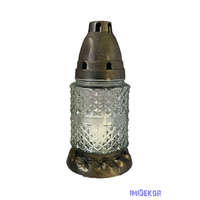 Kis henger üvegmécses 17 cm - Fehér