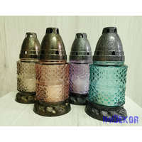 Kis henger üvegmécses 17 cm - Vegyes Színek