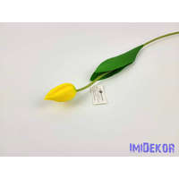  Tulipán szálas polifoam touch 48 cm - Sárga