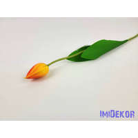  Tulipán szálas polifoam touch 48 cm - Piruló Narancs