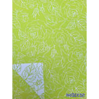 Vízhatlan mintás ív 70x100cm - Karcos Rózsás - Almazöld