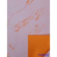  Vízhatlan mintás ív 70x100cm - Márvány mintás - Narancssárga