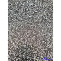 Vízhatlan mintás ív 70x100cm - Karcos Leveles - Fekete