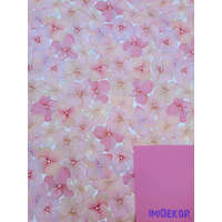 Vízhatlan mintás ív 70x100cm - Hortenzia mintás - Sötét Rózsaszín