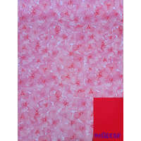 Vízhatlan mintás ív 70x100cm - Hortenzia mintás - Piros