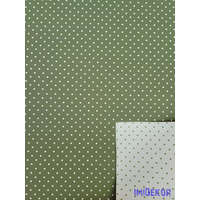 Vízhatlan mintás ív 70x100cm - Pöttyös Kétoldalú - Mohazöld-Zöldes Világos
