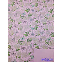 Vízhatlan mintás ív 70x100cm - Lepke mintás - Rózsaszín