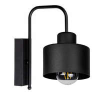 Glimex Fali lámpa fekete fém búrával | Loft - Industrial | Glimex Lavor 1xE27 GKL01C