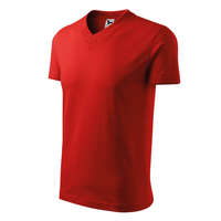 Malfini Malfini 102 V-neck unisex póló piros színben