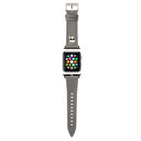 Karl Lagerfeld Apple Watch szíj 42/ 44/ 45/ 49 mm Karl Lagerfeld Head PU ezüst