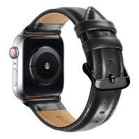 Luxury Leather Strap Apple Watch szíj 38/ 40/ 41 mm Luxury bőr - fekete