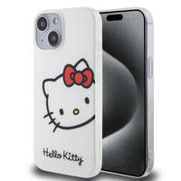 Hello Kitty Hello Kitty IML Head Logo Case for Apple iPhone 15 Pro tok, - fehér