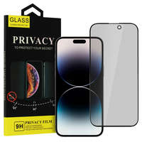 Privacy iPhone 13 Pro Max Privacy kijelzővédő üvegfólia fekete