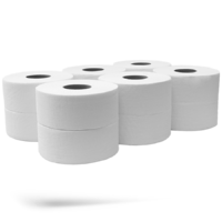 Bluering Toalettpapír 2 rétegű közületi átmérő: 19 cm 100 % cellulóz 12 tekercs/karton Bluering® hófehér