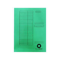 Bluering Iratgyűjtő, táblázatos pólyás dosszié A4, 230g. karton Bluering® zöld