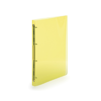 Karton Gyűrűskönyv A4, 4 gyűrűs 2cm gerinc áttetsző PP, Karton P+P Lines sárga