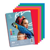 Bluering Másolópapír, színes, vegyes színek A4, 80 g Bluering® 5 x 20 ív/csomag, intenzív színes