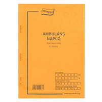  Ambuláns napló C.3410-5. A/5 álló 50x2 lapos
