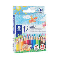STAEDTLER Színes ceruza készlet, hatszögletű, félhosszú, STAEDTLER "Noris Colour", 12 különböző szín