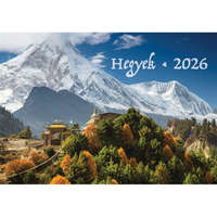 Realsystem Falinaptár képes 460x320mm, Hegyek Realsystem 2026.