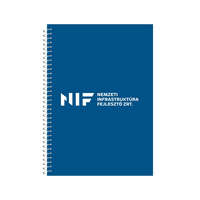 Egyéb Spirálozott jegyzetfüzet, 80lapos, A5, kockás NIF logós